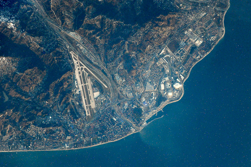 Карта Сочи со спутника