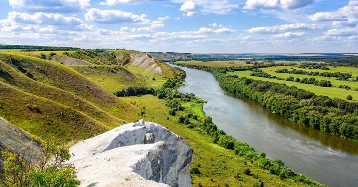 Воронежская область с высоты птичьего полета