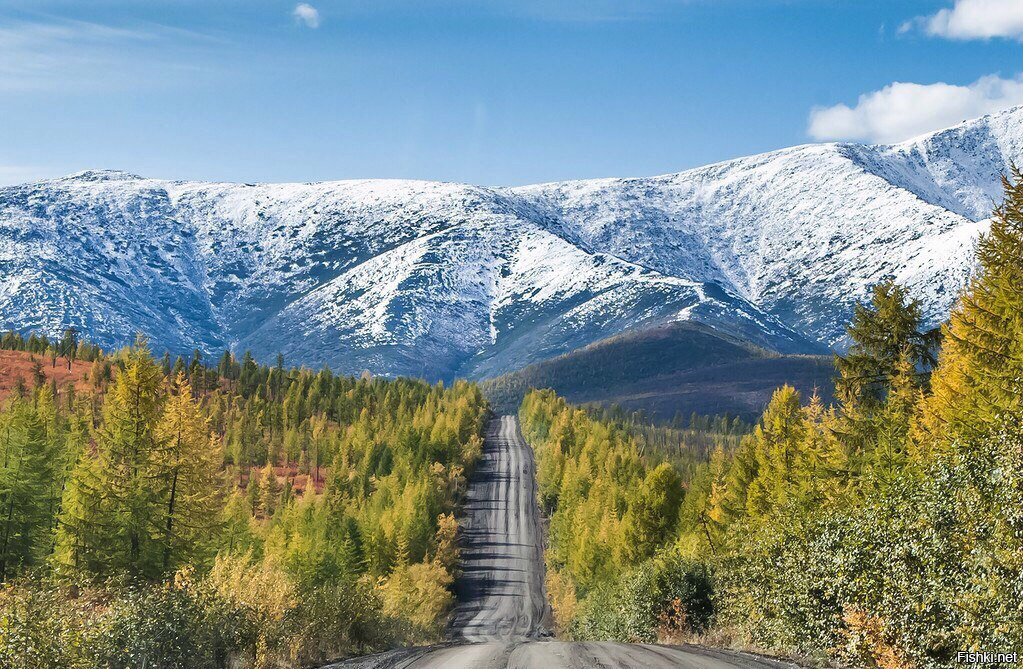 Магаданская область с высоты птичьего полета