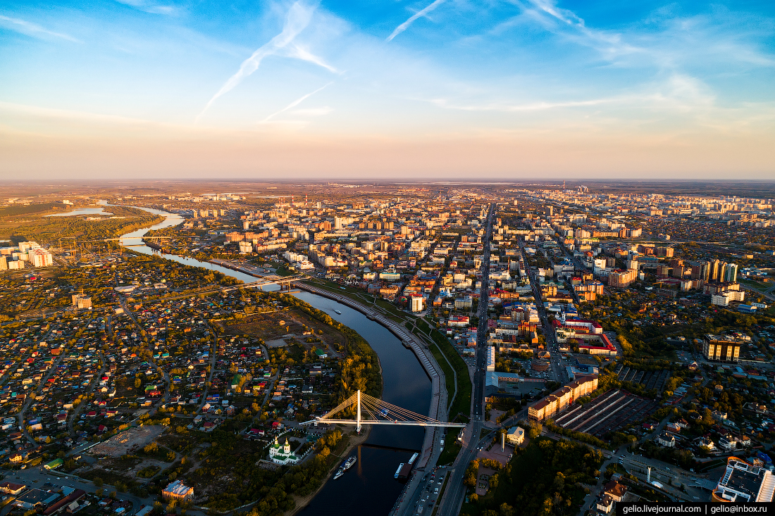 Карта Тюмени со спутника